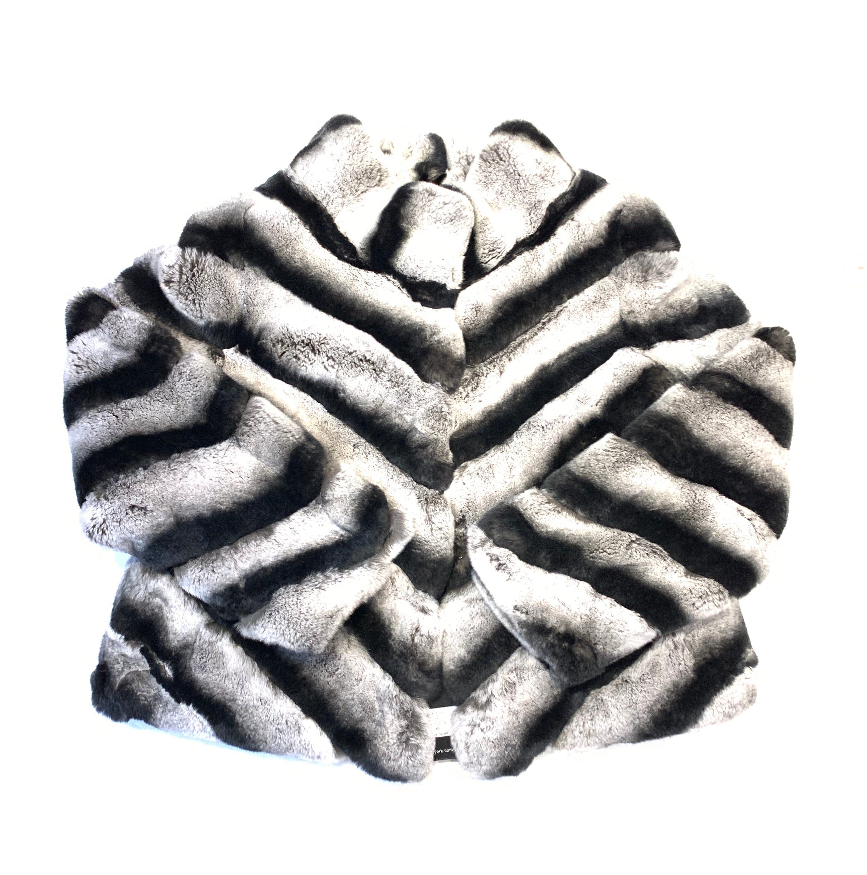 Kashani Ladies Rex Rabbit Chinchilla Coat - Dudes Boutique