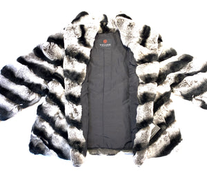 Kashani Ladies Rex Rabbit Chinchilla Coat - Dudes Boutique