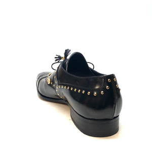 Mauri Men's 4901 "Vegas" Black Alligator Calf Skin Dress Shoes - Dudes Boutique