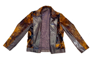 Barya NewYork Chocolate Brown Pony Hair Biker Jacket - Dudes Boutique