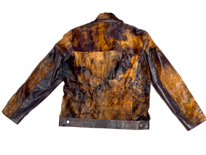 Barya NewYork Chocolate Brown Pony Hair Biker Jacket - Dudes Boutique