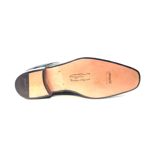 Mauri "4828/2" Olive Green Alligator Monk Strap Zipper Boots - Dudes Boutique