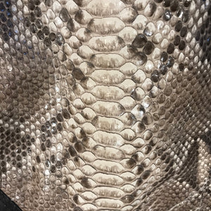 Kashani Dark Brown Natural Python Bomber Jacket - Dudes Boutique