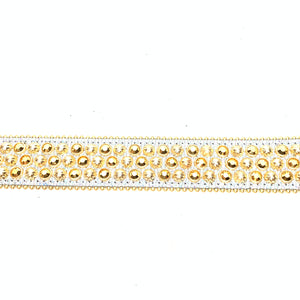 b.b. Simon Knuckle Gold Multi Crystal Belt - Dudes Boutique