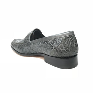 Mauri 4862 Forest Green Alligator Belly Penny Loafers - Dudes Boutique