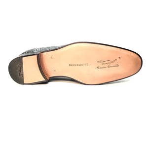 Mauri 4862 Forest Green Alligator Belly Penny Loafers - Dudes Boutique