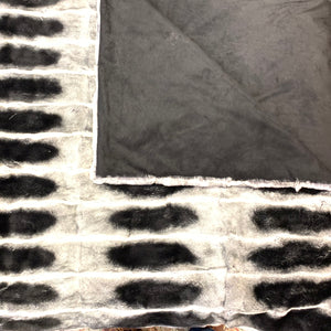 Kashani Real Rex Rabbit Chinchilla Blanket - Dudes Boutique
