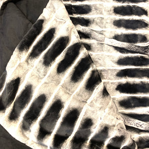 Kashani Real Rex Rabbit Chinchilla Blanket - Dudes Boutique