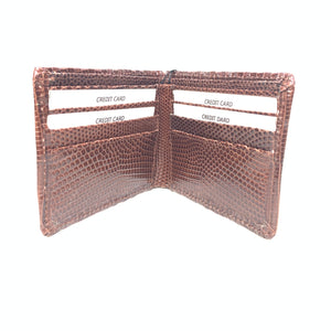 Kashani Lizard Bifold Wallet - Dudes Boutique
