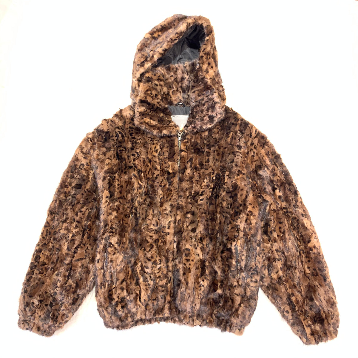 Kashani Men's Leopard Print Mink Fur Coat - Dudes Boutique