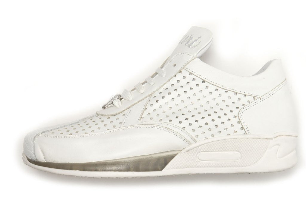 Mauri - M770 Crocodile/Nappa Lace Up Sneakers - Dudes Boutique