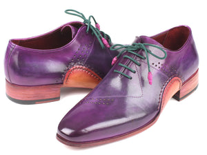 Paul Parkman Opanka Construction Purple Hand-Painted Oxfords - Dudes Boutique