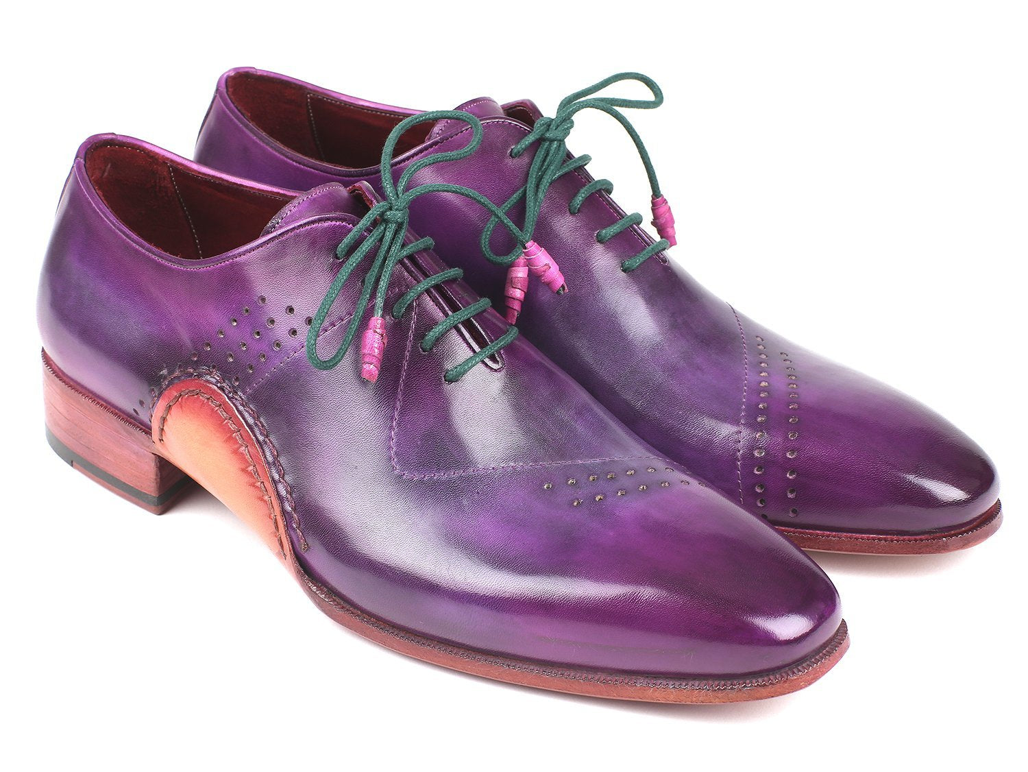 Paul Parkman Opanka Construction Purple Hand-Painted Oxfords - Dudes Boutique
