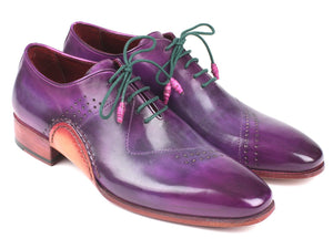 Paul Parkman Opanka Construction Purple Hand-Painted Oxfords - Dudes Boutique