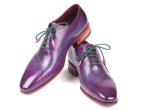 Paul Parkman Opanka Construction Purple Hand-Painted Oxfords - Dudes Boutique
