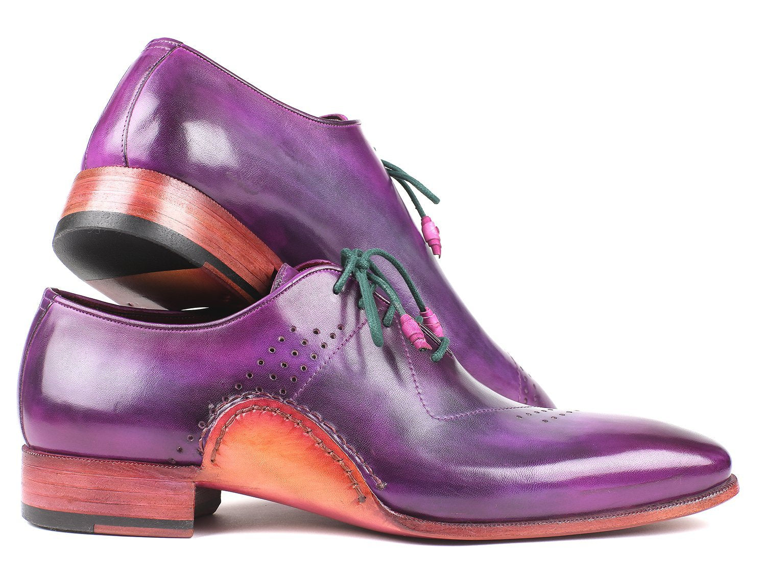 Paul Parkman Opanka Construction Purple Hand-Painted Oxfords - Dudes Boutique