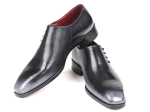 Paul Parkman Side Lace Oxfords Gray Burnished - Dudes Boutique