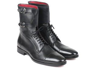 Paul Parkman Men's High Boots Black Calfskin - Dudes Boutique