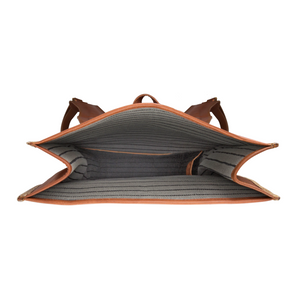 Johnny Fly Co. Brown Moroccan Leather Roll-Top Backpack - Dudes Boutique