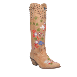 Dingo Women's "POPPY" Leather Cowgirl Boots - Dudes Boutique