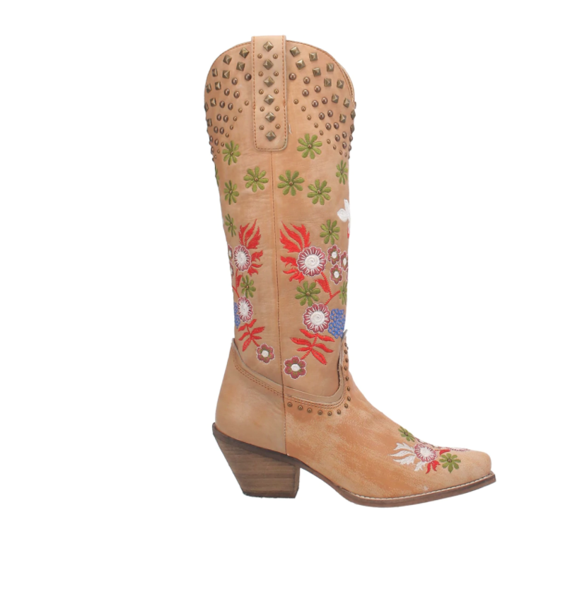 Dingo Women's "POPPY" Leather  Cowgirl Boots - Dudes Boutique