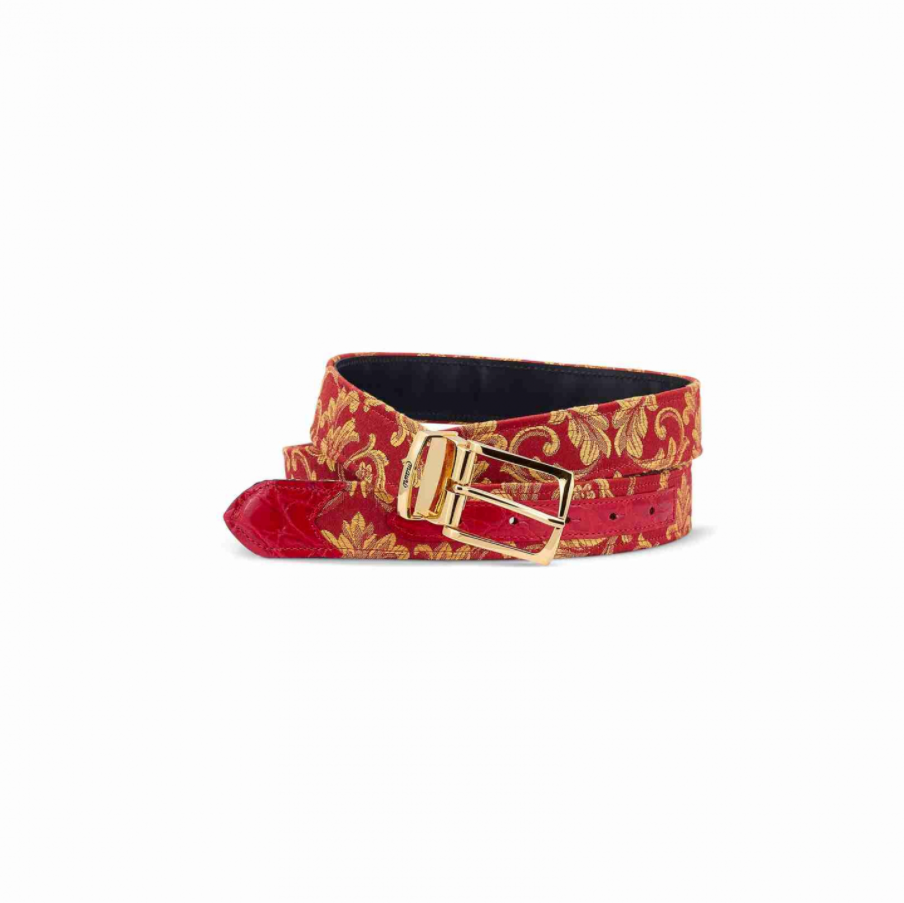 Mauri Alligator Pink Belt