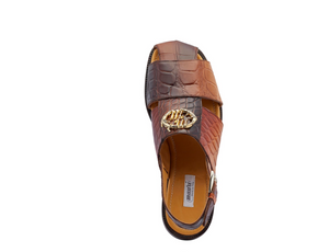 Mauri 5126 Multi Brown Alligator Body Sandal - Dudes Boutique
