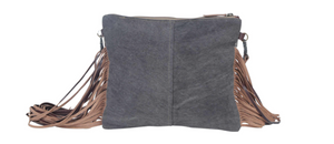 MYRA Women's MONOCHROMATIC MOTIF HAND-TOOLED BAG - Dudes Boutique