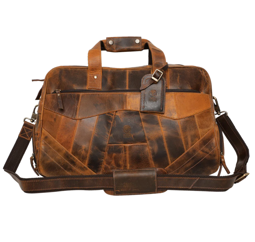 RusticTown John Leather Travel Duffle Bag - Dudes Boutique
