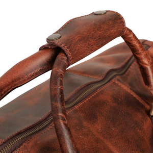RusticTown Nando Duffle Bag (Mulberry) - Dudes Boutique