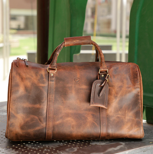 RusticTown Nando Duffle Bag (Mulberry) - Dudes Boutique