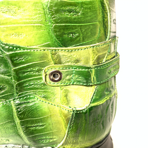 Mauri 8567 Multi Green Crocodile Hightop Sneakers - Dudes Boutique