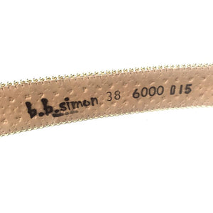 b.b. Simon Fully Loaded 'Gold Croc' Crystal Belt - Dudes Boutique