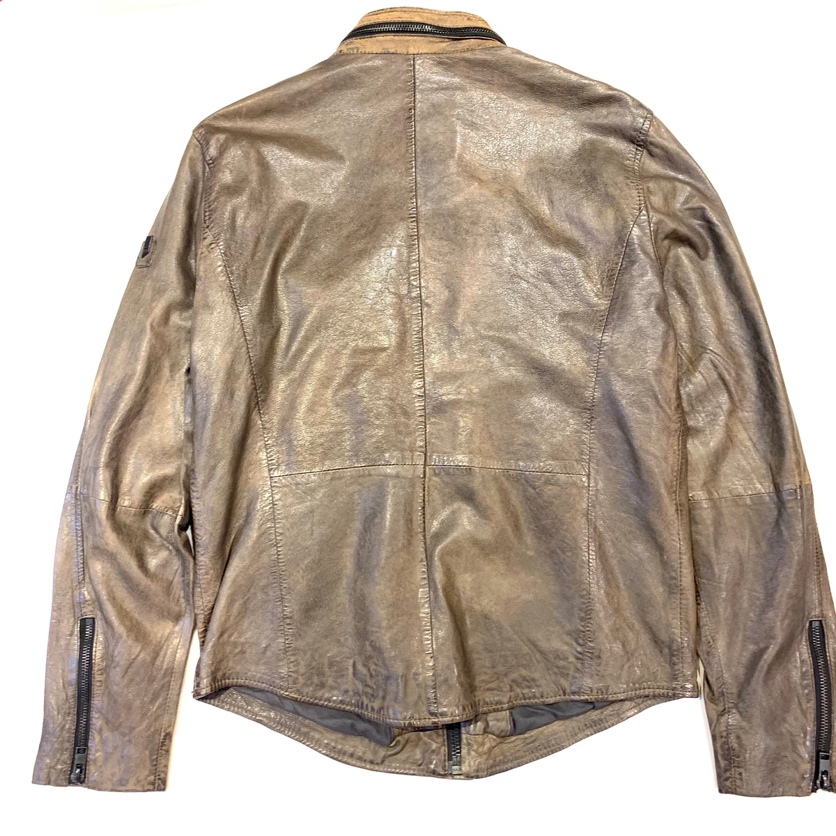 Mauritius Men's Distressed Soft Lambskin Zipper Leather Jacket - Dudes Boutique