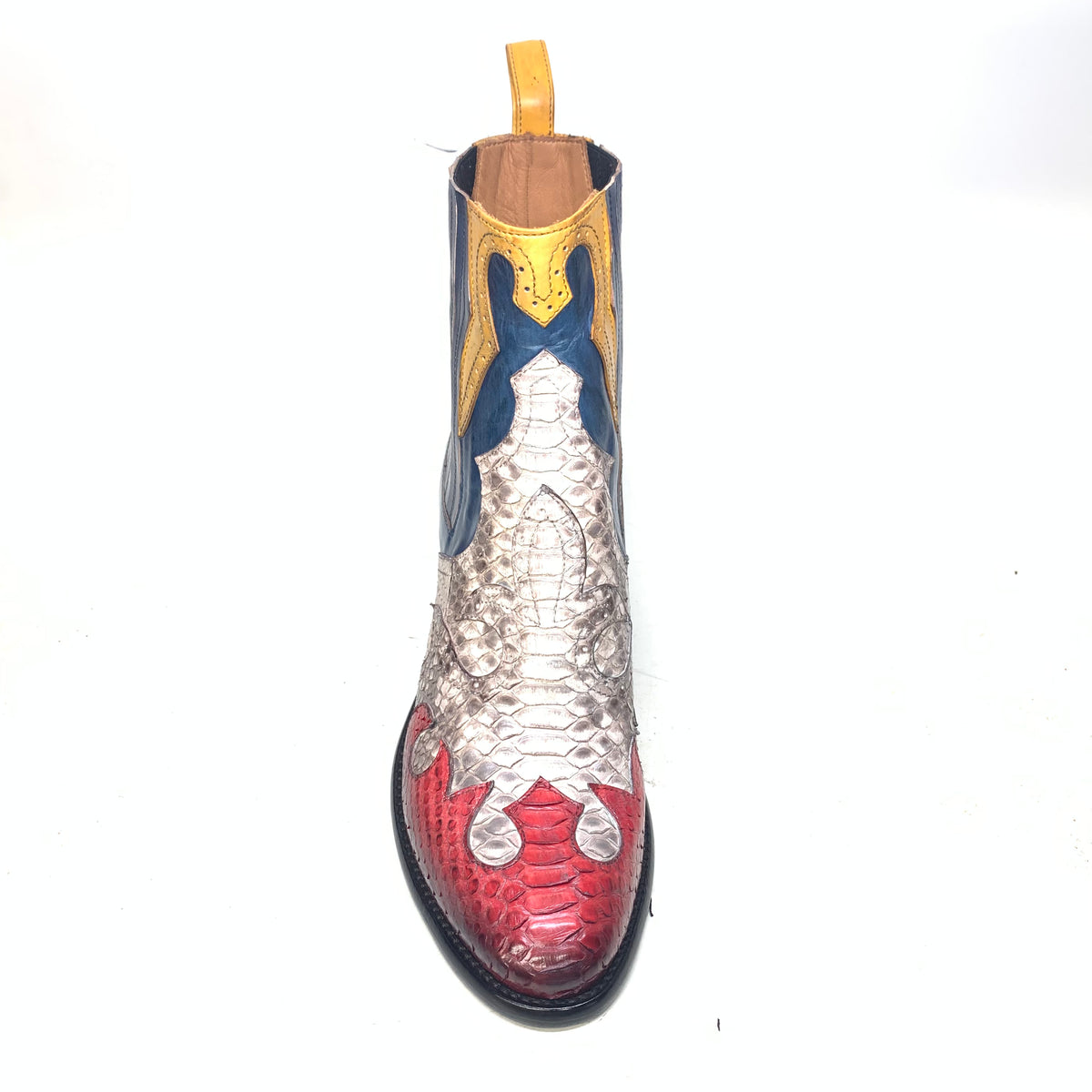 Jo Ghost Ladies Python Multi-color Ankle Boots - Dudes Boutique
