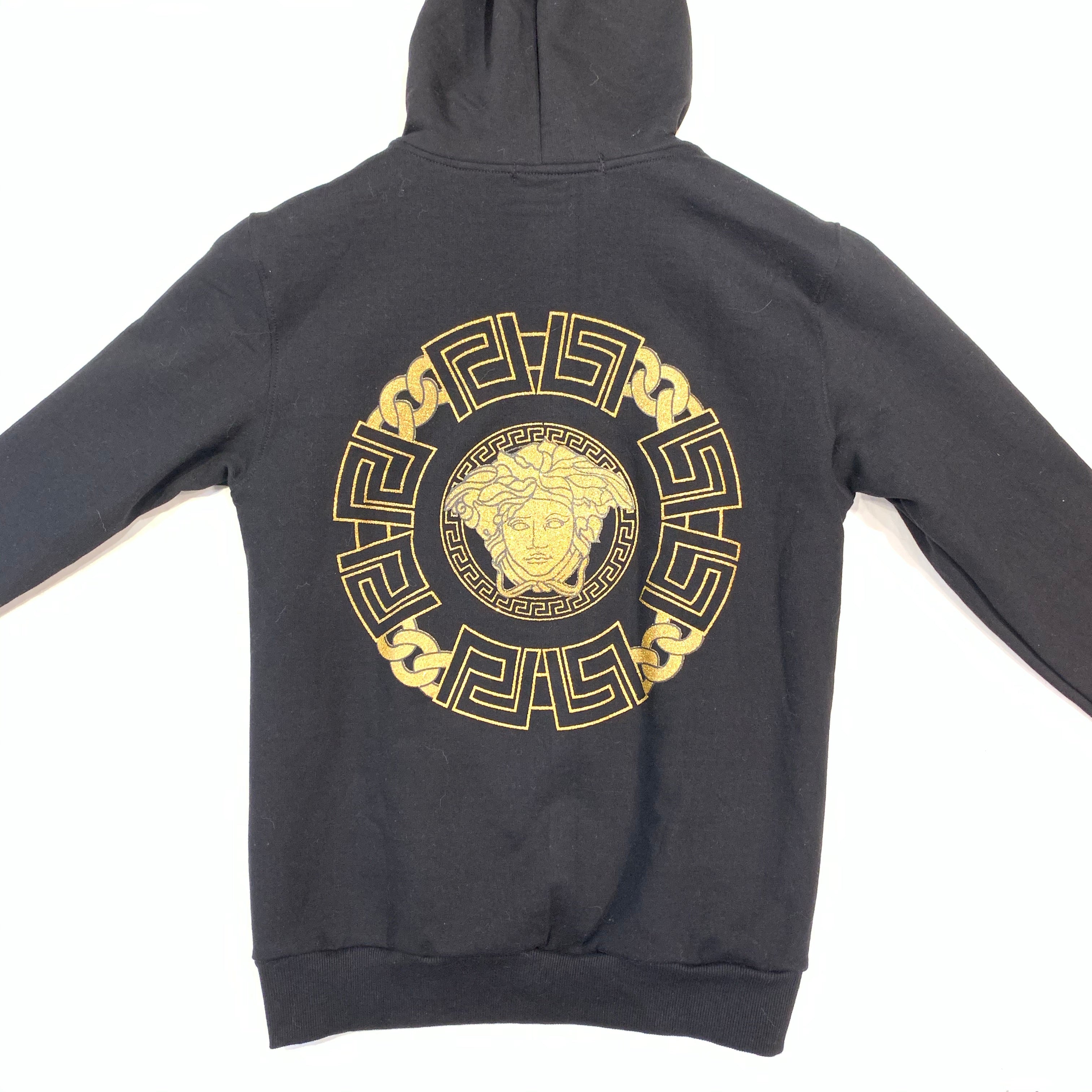 MA Milan Black Zip Up Hoodie - Dudes Boutique