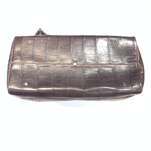 Kashani Chocolate Brown Full Skin Alligator Body Duffle Bag - Dudes Boutique