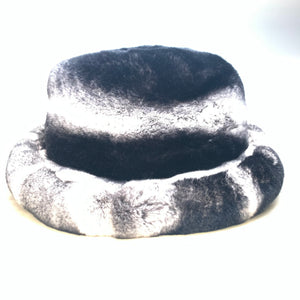 Kashani Men's Rex Rabbit Chinchilla Fur Top Hat - Dudes Boutique