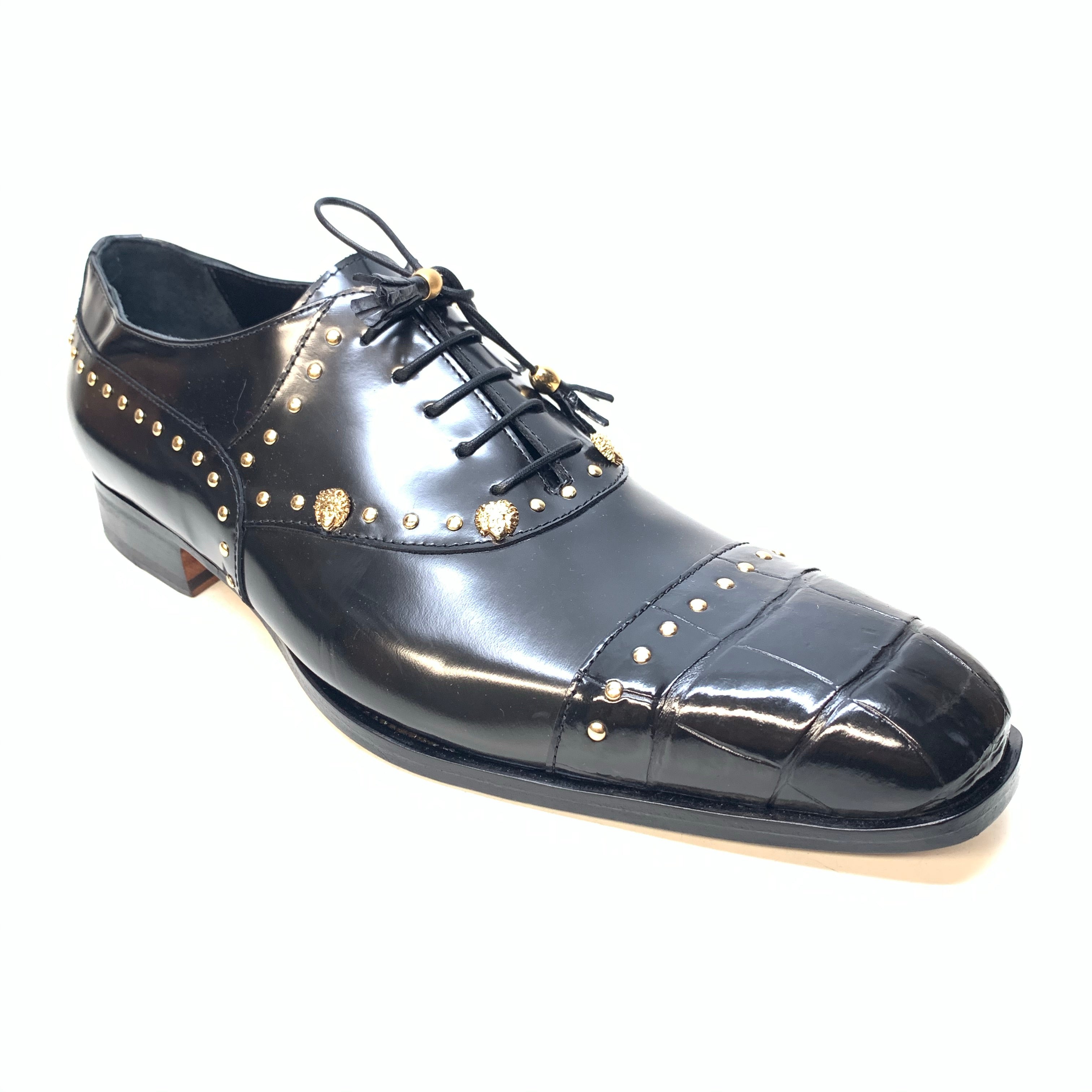 Mauri Men's 4901 "Vegas" Black Alligator Calf Skin Dress Shoes Dudes Boutique Mauri Men's 4901 "Vegas" Black Alligator Calf Skin Dress Shoes Dudes Boutique