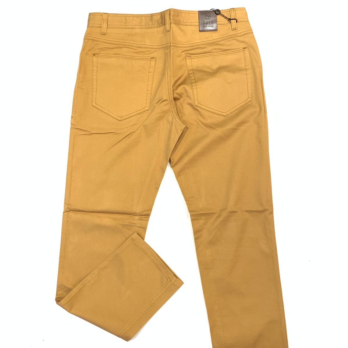Enzo Men's Alpha-316 Caramel High-end Pants - Dudes Boutique