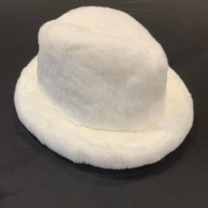Kashani Men's White Rex Rabbit Fur Top Hat - Dudes Boutique