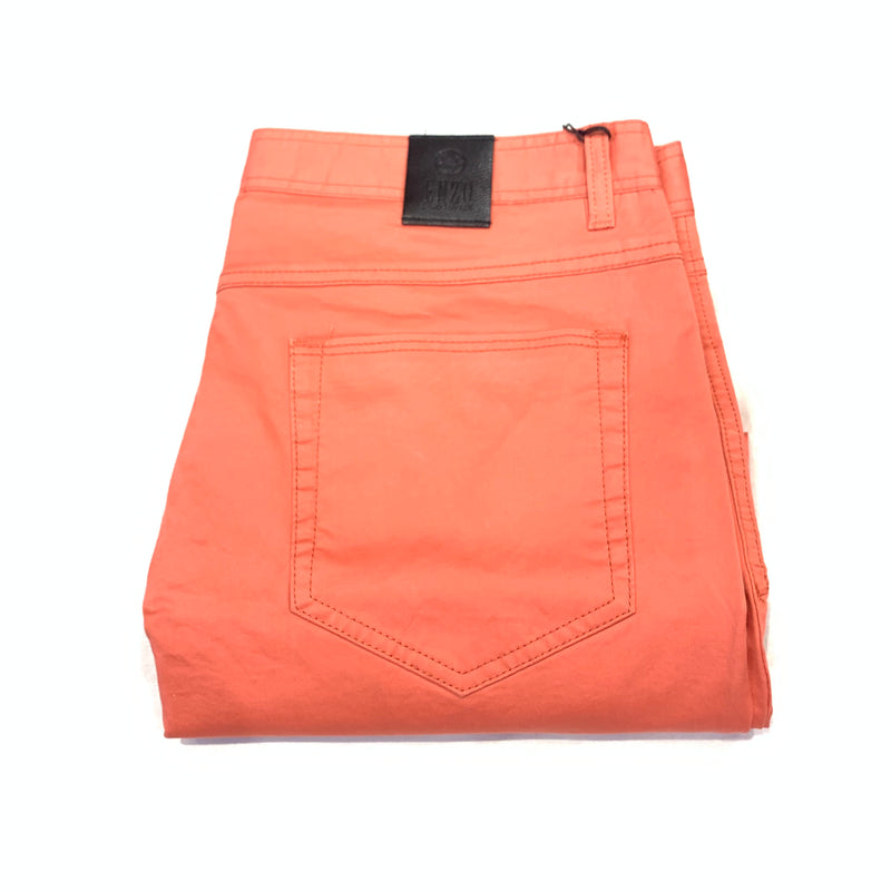 Enzo Men's Burnt Orange High-end Pants - Dudes Boutique