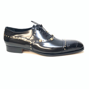 Mauri Men's 4901 "Vegas" Black Alligator Calf Skin Dress Shoes - Dudes Boutique