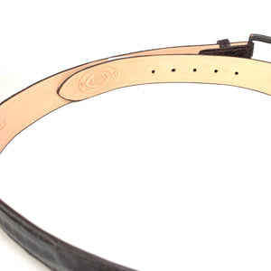 Safari Men's Chocolate Brown Crocodile Belt - Dudes Boutique