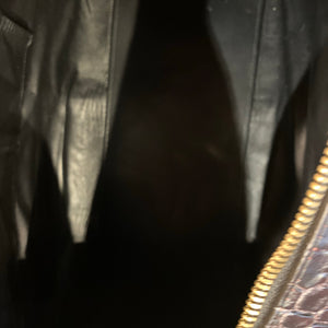 Kashani Black Cherry Full Alligator Body Duffle Bag - Dudes Boutique