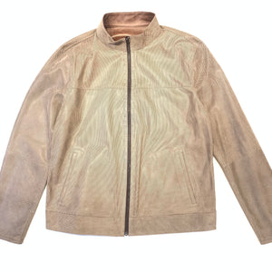 Barya NewYork Vizon Brown Reversible Lambskin Button Shirt - Dudes Boutique