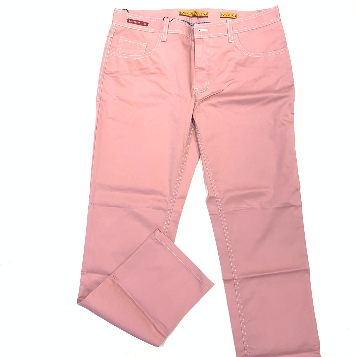 Enzo Beta Skinny-30 Blush Red High-end Pants - Dudes Boutique