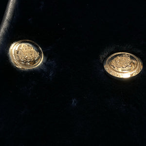 Kashani Navy Blue Mink Mouton Peacoat Shearling - Dudes Boutique