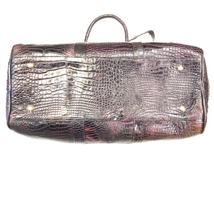 Kashani Black Cherry Full Alligator Body Duffle Bag - Dudes Boutique