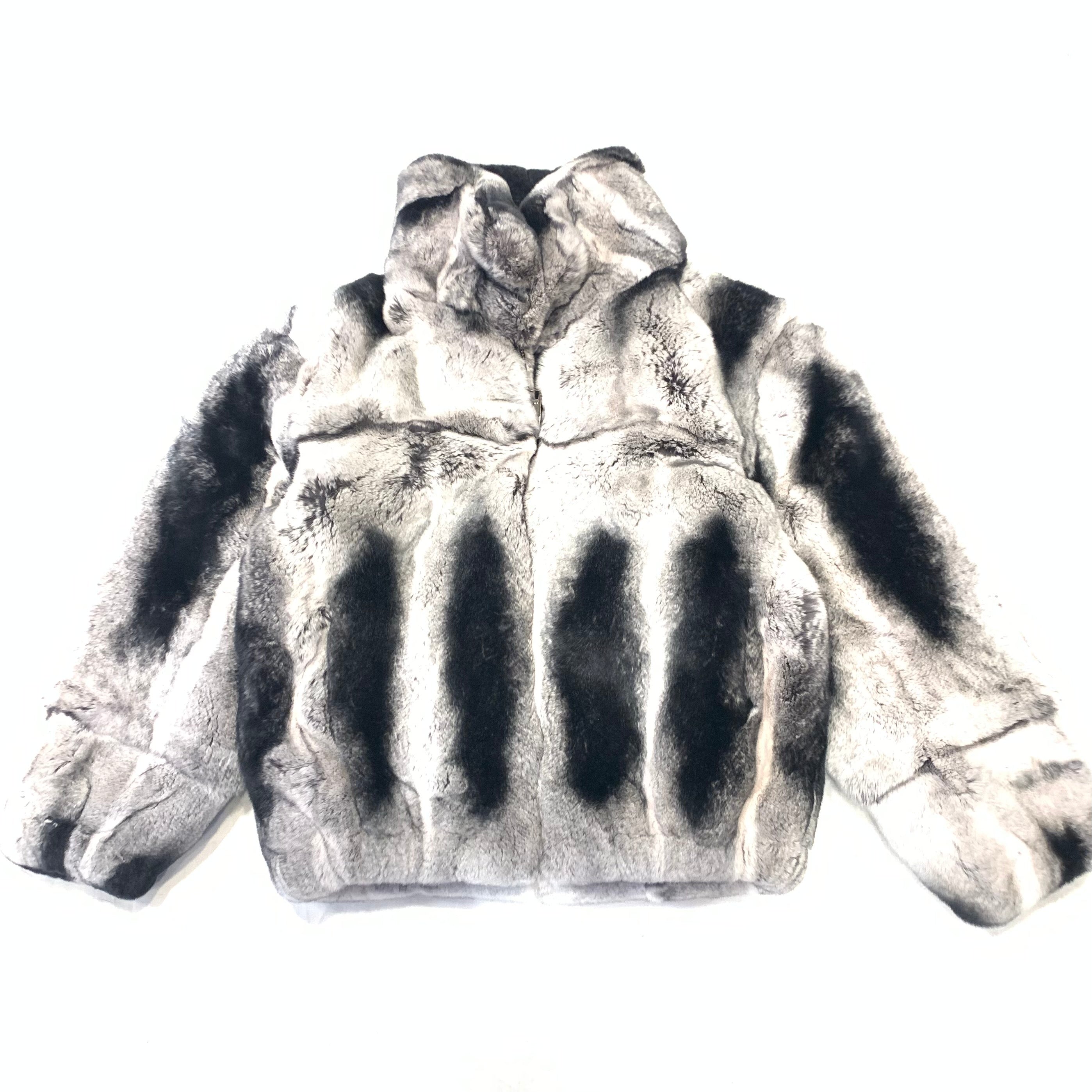 Kashani Kids Rex Rabbit Chinchilla Fur Coat - Dudes Boutique